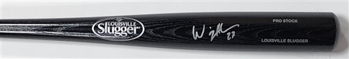 WILLY ADAMES SIGNED LOUISVILLE SLUGGER BLACK BAT - BREWERS - JSA