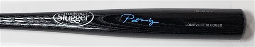 PAT MURPHY SIGNED  LOUISVILLE SLUGGER BLACK BAT - BREWERS - JSA