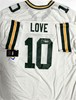 JORDAN LOVE SIGNED PACKERS NIKE GAME TEAM WHITE JERSEY - BAS