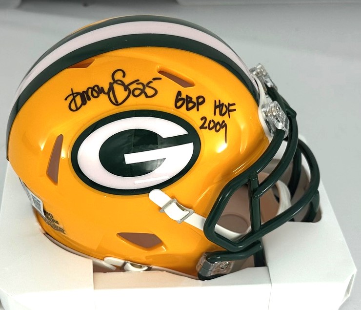 DORSEY LEVENS SIGNED PACKERS SPEED MINI HELMET W/ GBP HOF - BAS