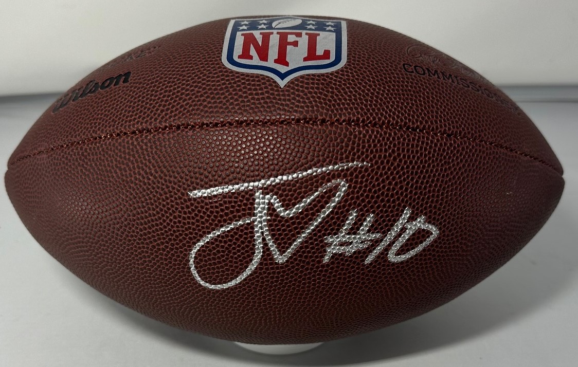 JORDAN LOVE SIGNED WILSON NFL REPLICA BROWN FOOTBALL - PACKERS - BAS