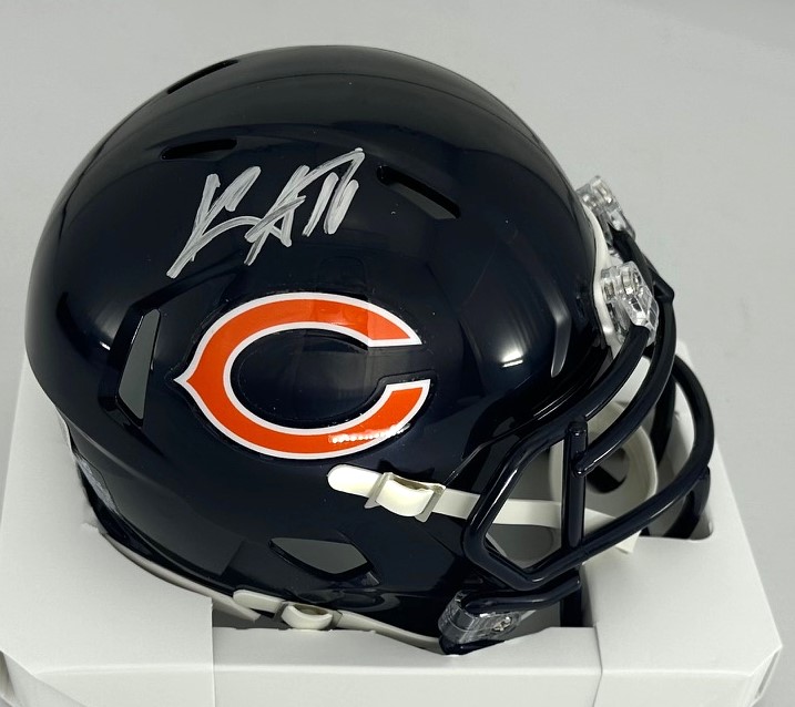 KEENAN ALLEN SIGNED BEARS SPEED MINI HELMET - BAS