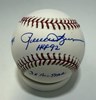 ROLLIE FINGERS SIGNED OFFICIAL MLB BASEBALL W/ OAK STATS - JSA