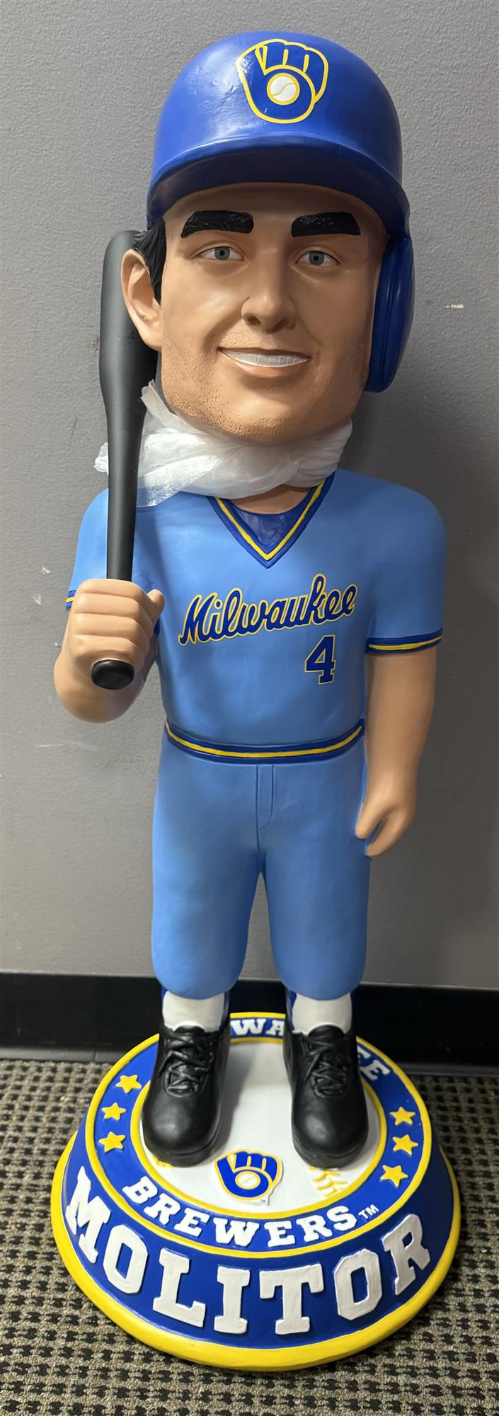 BREWERS PAUL MOLITOR 3 FOOT FOCO BOBBLEHEAD