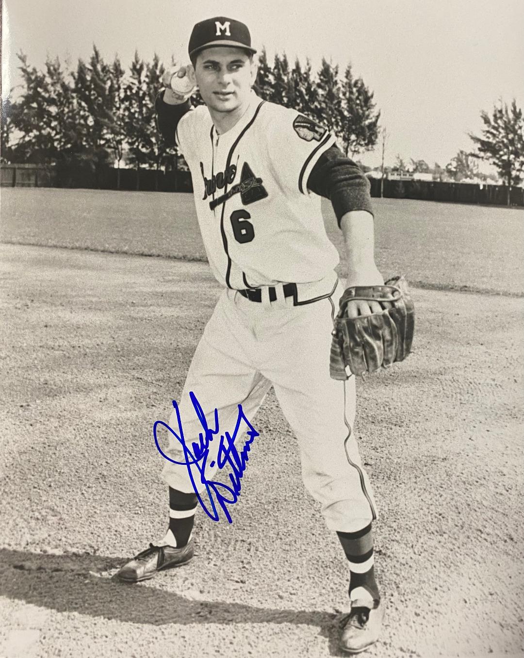 JACK DITTMER SIGNED MILW BRAVES 8X10 PHOTO #3