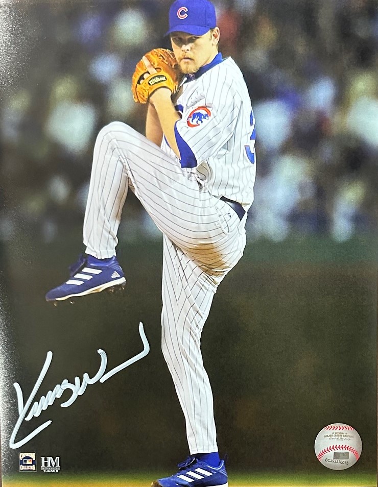 KERRY WOOD SIGNED 8X10 CUBS PHOTO #4