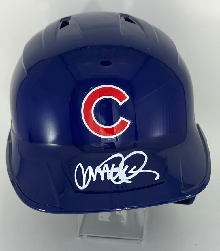 RYNE SANDBERG SIGNED FULL SIZE CUBS REPLICA BATTING HELMET - JSA