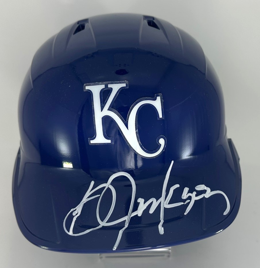 BO JACKSON SIGNED RAWLINGS FULL SIZE ROYALS HELMET W/ HOF - JSA