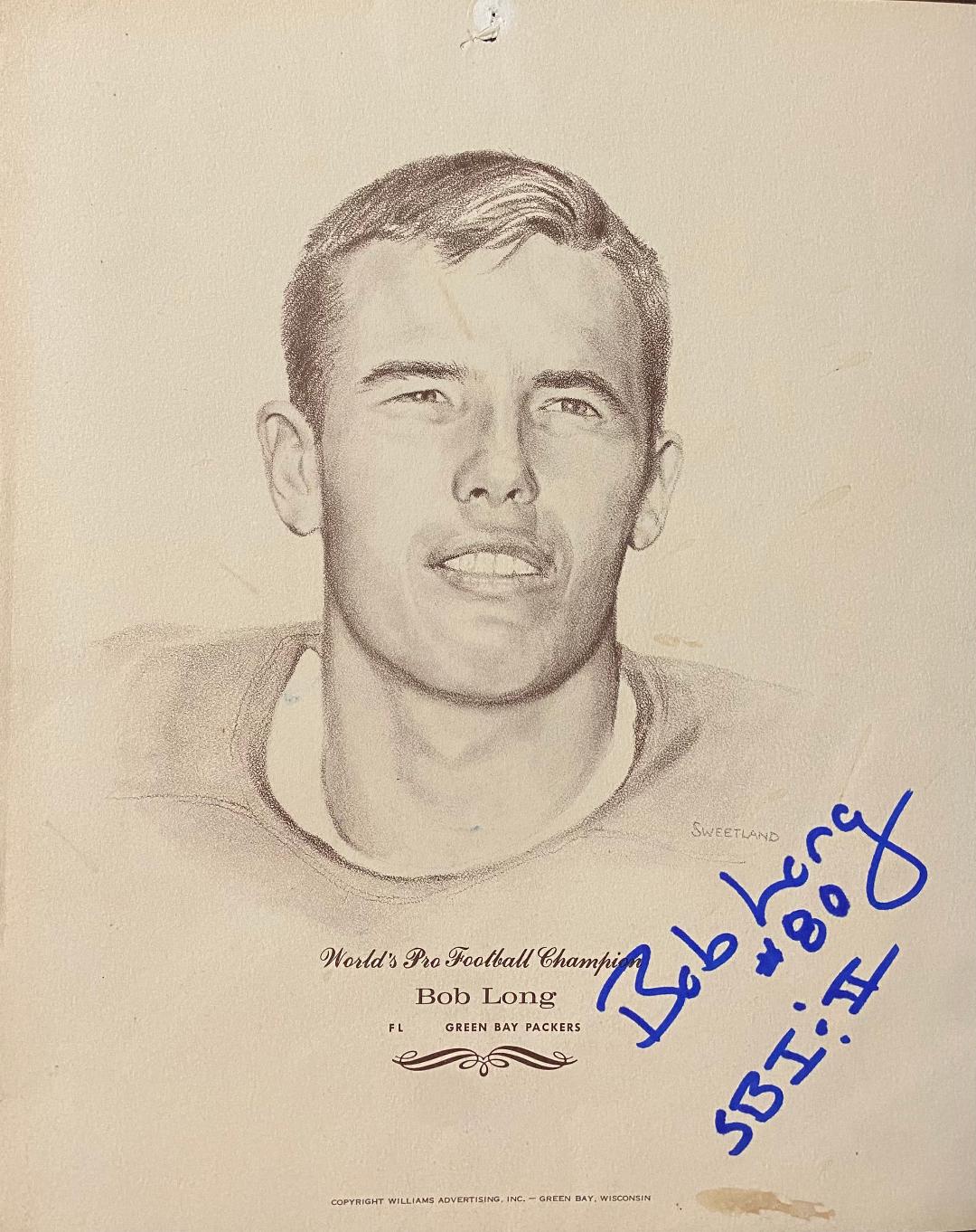 BOB LONG SIGNED 8X10 PACKERS PHOTO #6