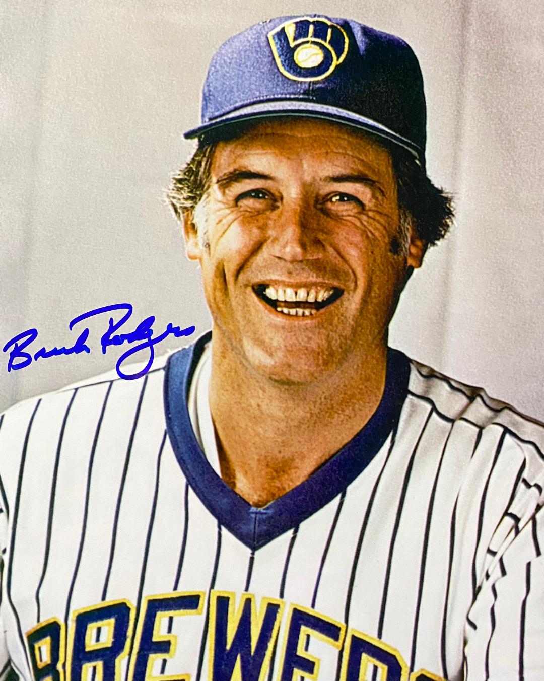 BUCK RODGERS SIGNED 8X10 BREWERS PHOTO #2