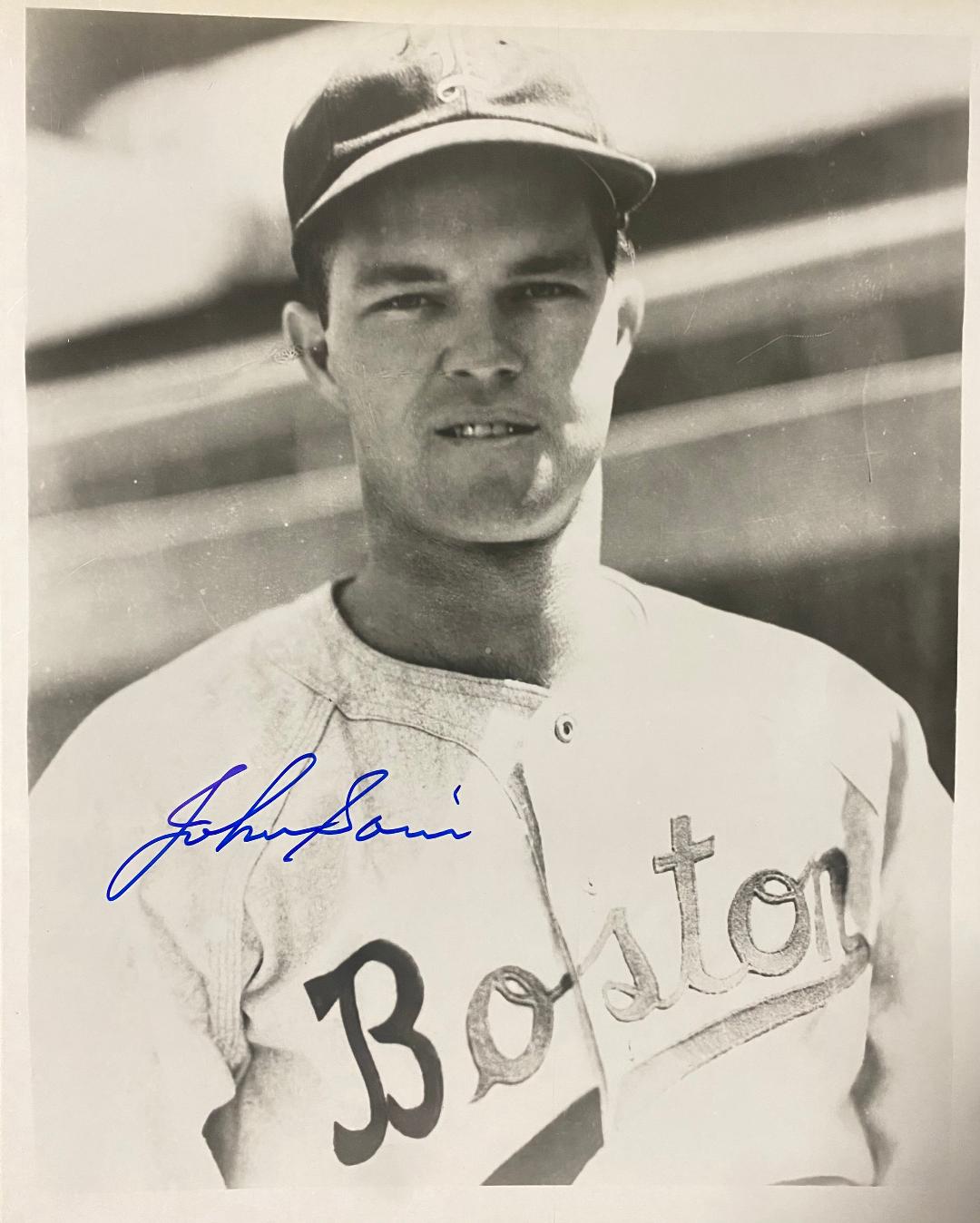 JOHN SAIN SIGNED BOSTON/MILW BRAVES 8X10 PHOTO #3