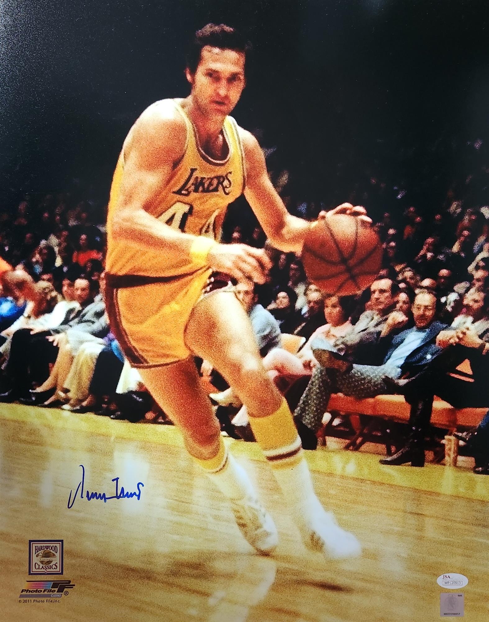 JERRY WEST SIGNED 16x20 LA LAKERS PHOTO #3 JSA