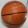 CHRIS MULLIN, TIM HARDAWAY & MITCH RICHMOND TRIPLE SIGNED FULL SIZE WILSON REPLICA BASKETBALL - WARRIORS  - BAS