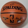 CHRIS MULLIN, TIM HARDAWAY & MITCH RICHMOND TRIPLE SIGNED FULL SIZE WILSON REPLICA BASKETBALL - WARRIORS  - BAS