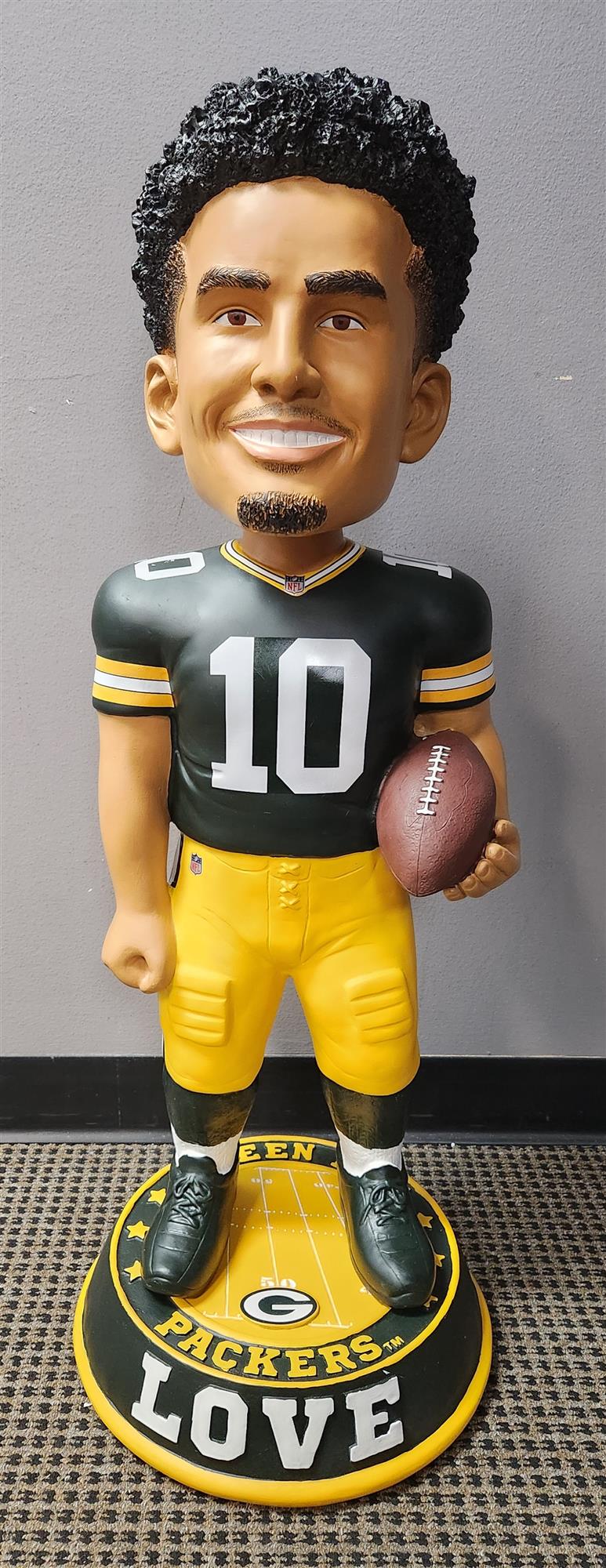 PACKERS JORDAN LOVE 3 FOOT FOCO BOBBLEHEAD