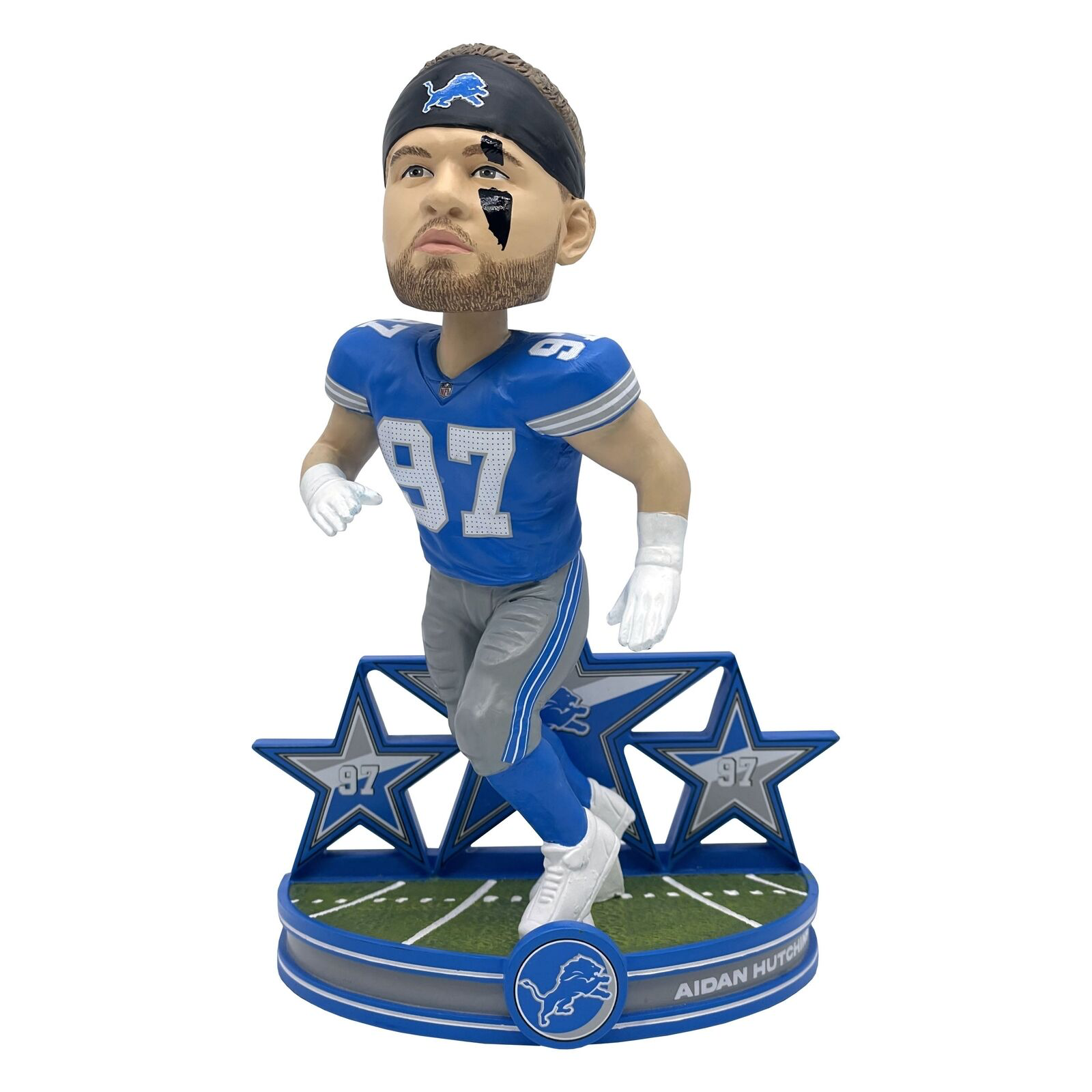 AIDAN HUTCHINSON 2024 SUPERSTAR FOCO DETROIT LIONS BOBBLEHEAD