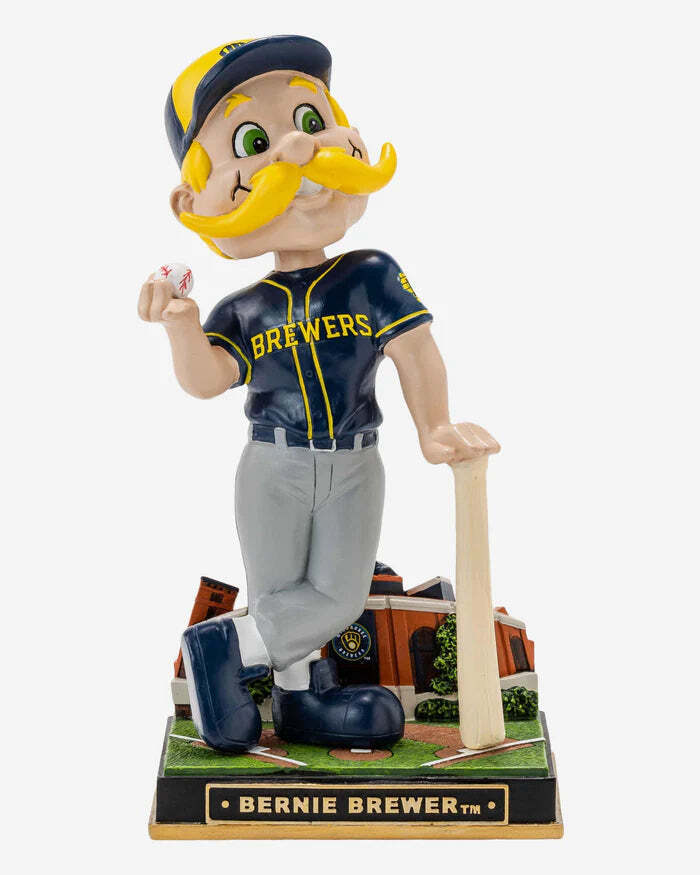 BERNIE BREWER 2023 “GATE SERIES” FOCO MILWAUKEE BREWERS BOBBLEHEAD