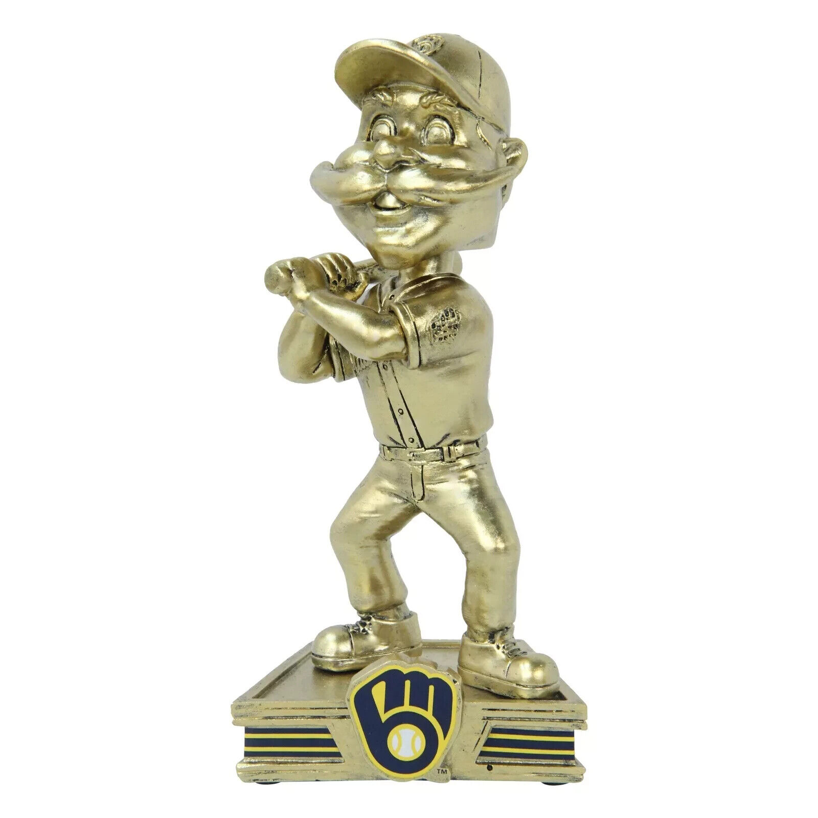 BERNIE BREWER 2024 “GOLD SERIES” FOCO MILWAUKEE BREWERS BOBBLEHEAD