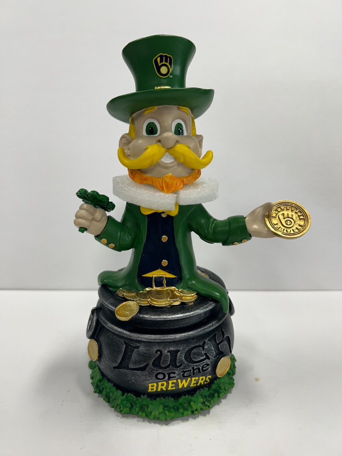 BERNIE BREWER 2023 “LEPRAChAUN” FOCO MILWAUKEE BREWERS BOBBLEHEAD