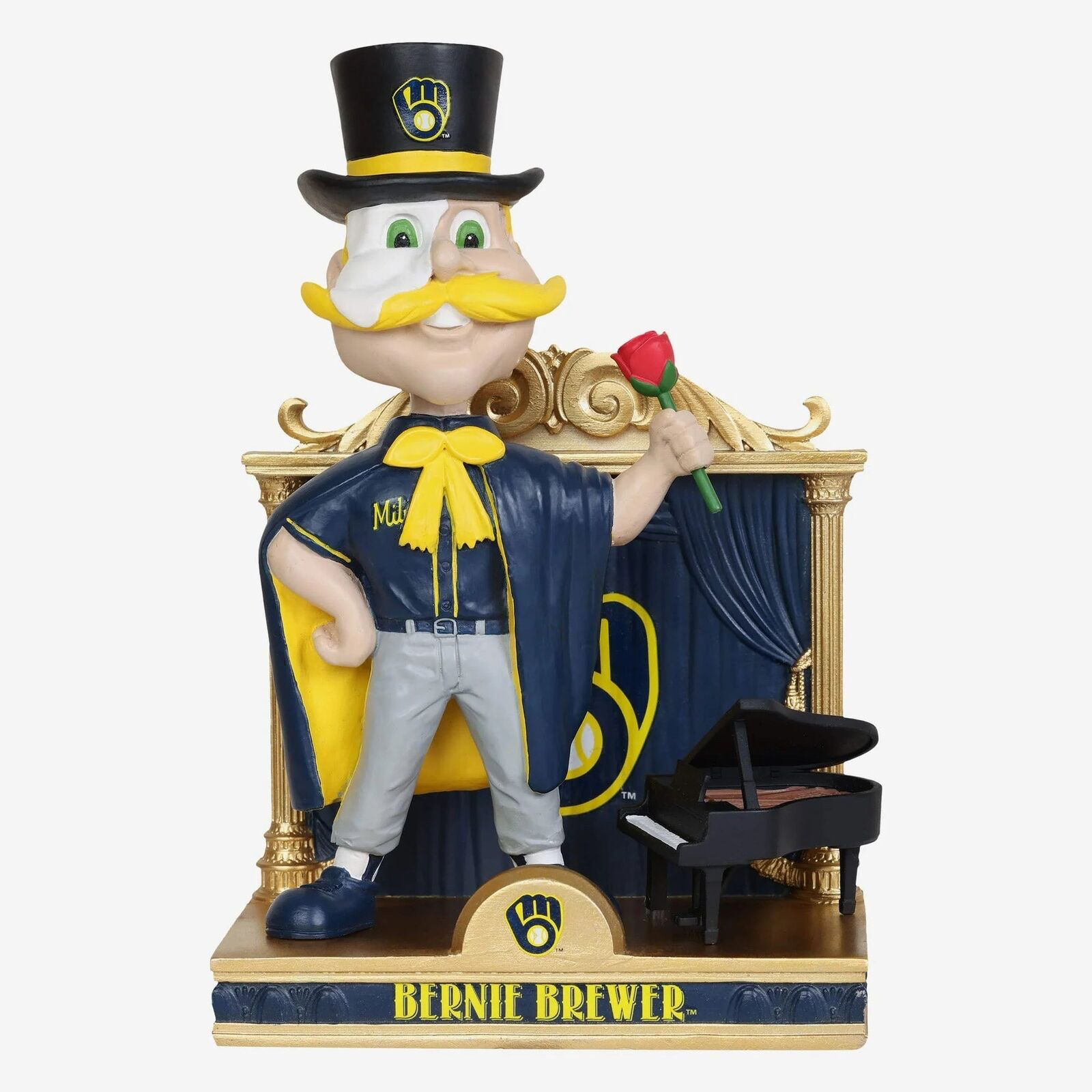 BERNIE BREWER 2023 “PHANTOM OF THE OPERA” FOCO MILWAUKEE BREWERS BOBBLEHEAD