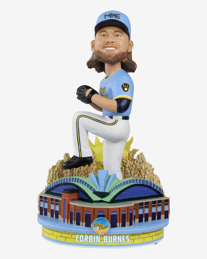 CORBIN BURNES 2022 "CITY EDITION" FOREVER FOCO MILWAUKEE BREWERS BOBBLEHEAD