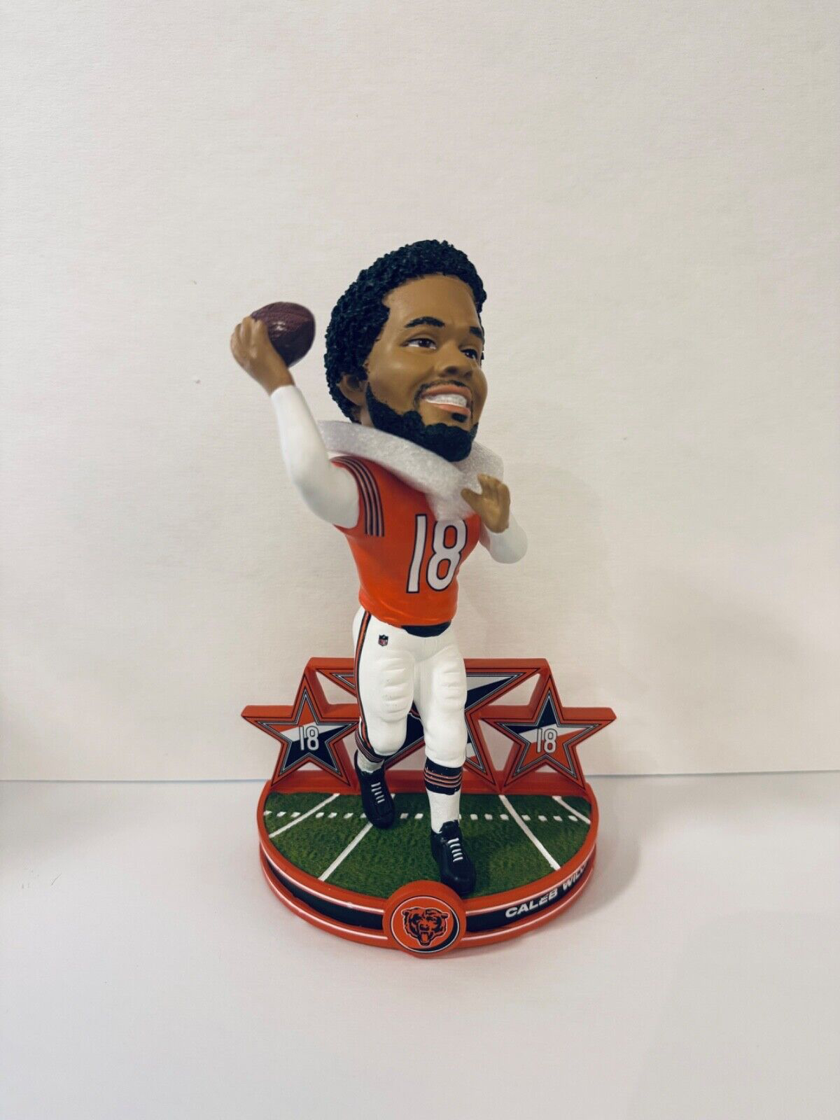 CALEB WILLIAMS 2024 SUPERSTAR FOCO CHICAGO BEARS BOBBLEHEAD