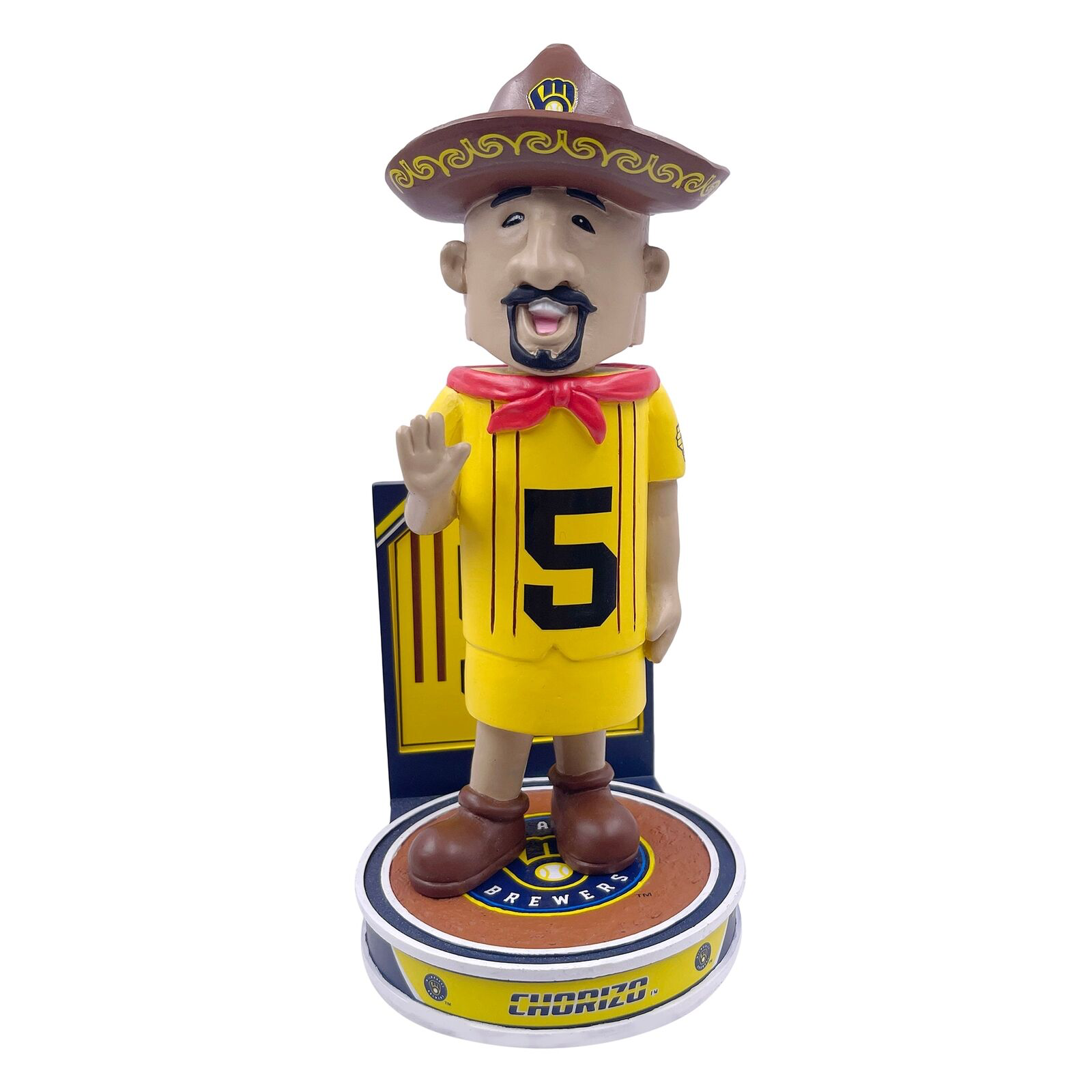 CHORIZO (RACING SAUSAGE) 2023 HERO SERIES FOCO MILWAUKEE BREWERS BOBBLEHEAD