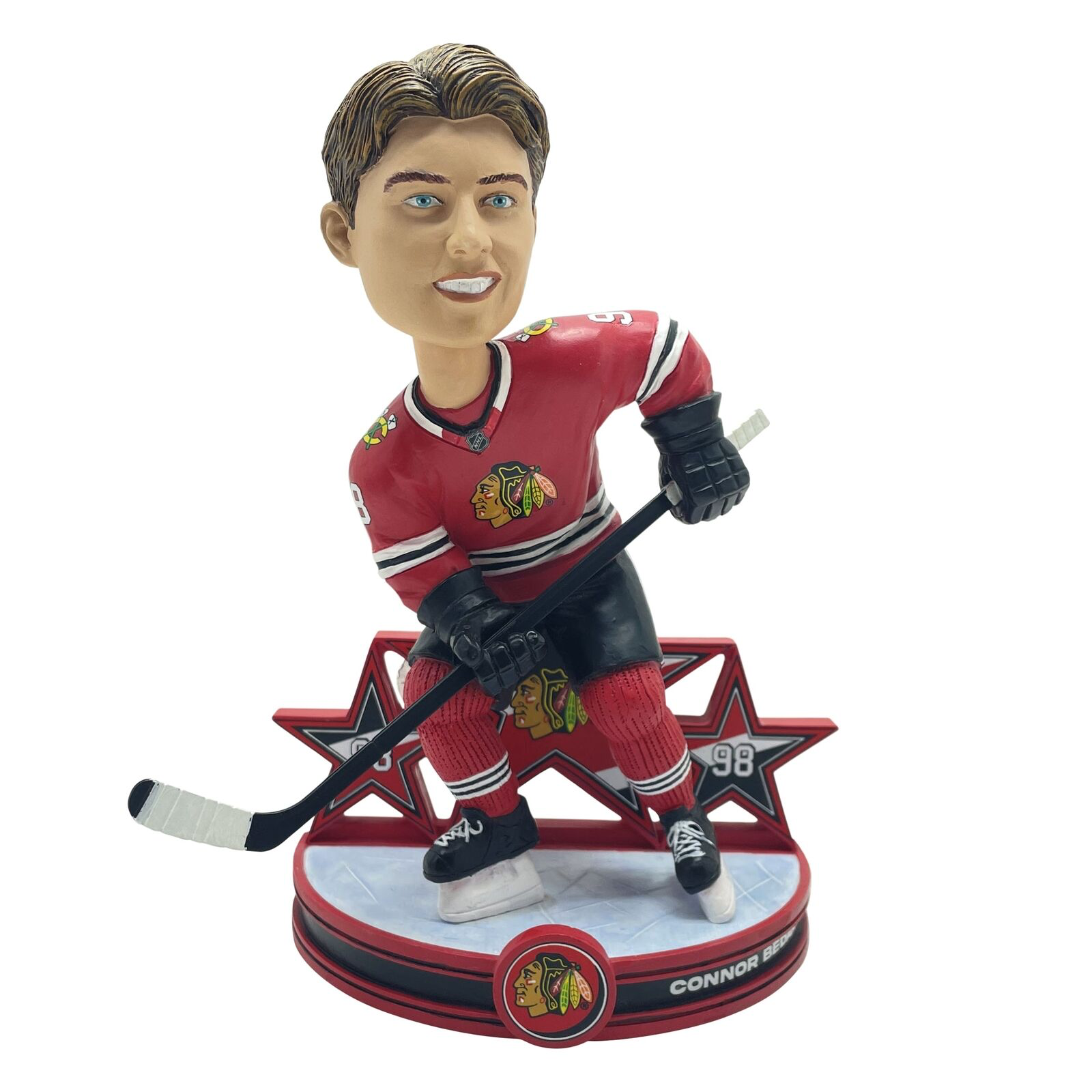 CONNOR BEDARD 2024 SUPERSTAR FOCO CHICAGO BLACKHAWKS BOBBLEHEAD