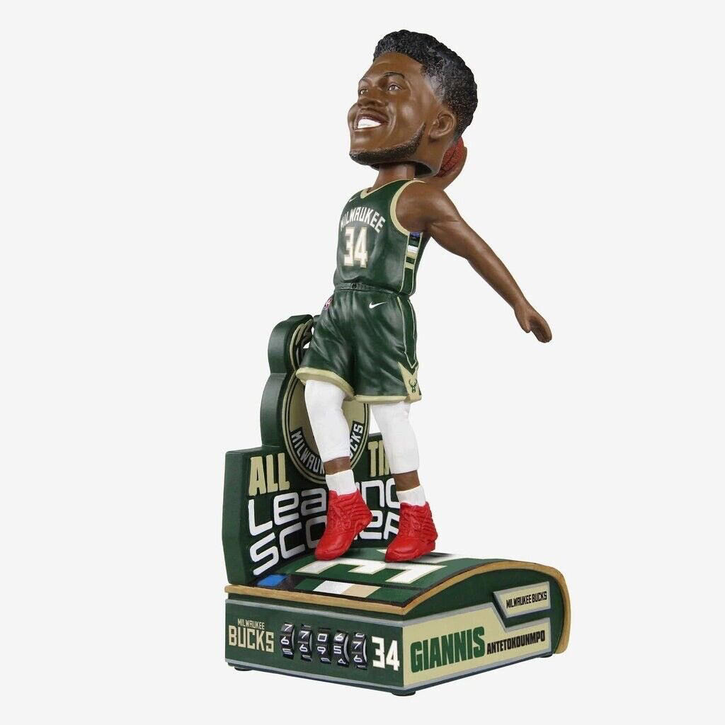 GIANNIS ANTETOKOUNMPO 2022 "ALL TIME" FOREVER FOCO BUCKS BOBBLEHEAD