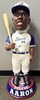 ATLANTA BRAVES HANK AARON SIGNED 3 FOOT BOBBLEHEAD - JSA