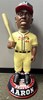 MILWAUKEE BRAVES HANK AARON SIGNED 3 FOOT BOBBLEHEAD - JSA