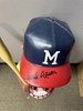 MILWAUKEE BRAVES HANK AARON SIGNED 3 FOOT BOBBLEHEAD - JSA