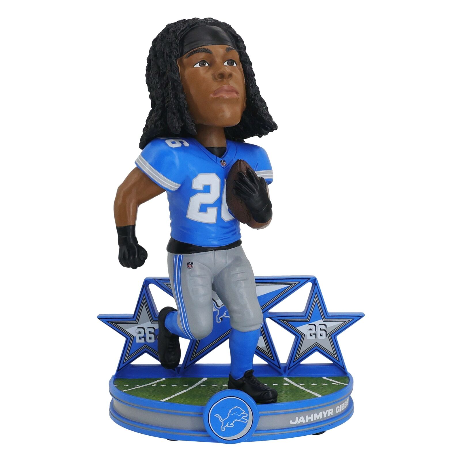 JAHMYR GIBBS 2024 SUPERSTAR FOCO DETROIT LIONS BOBBLEHEAD