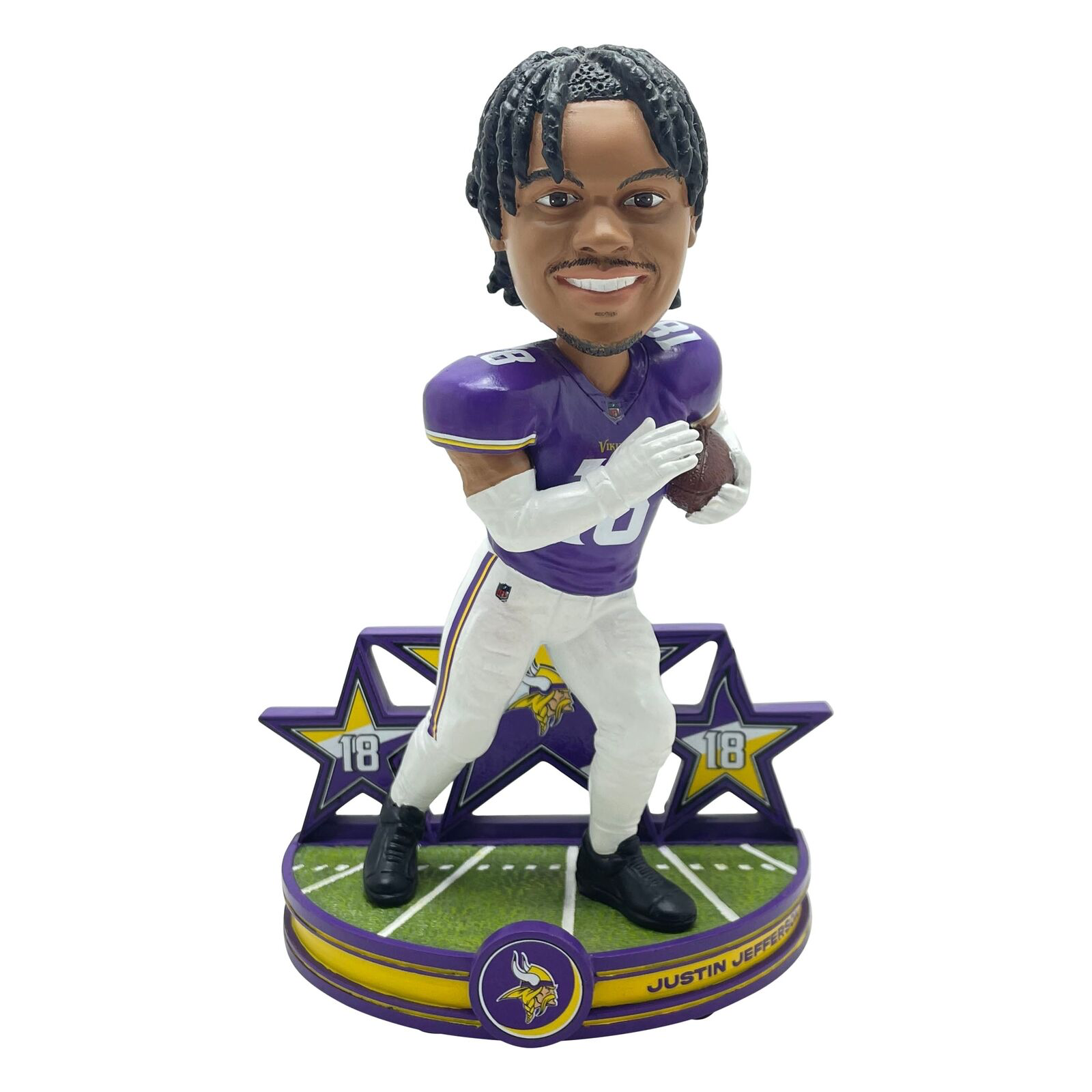 JUSTIN JEFFERSON 2024 SUPERSTAR FOCO MINNESOTA VIKINGS BOBBLEHEAD