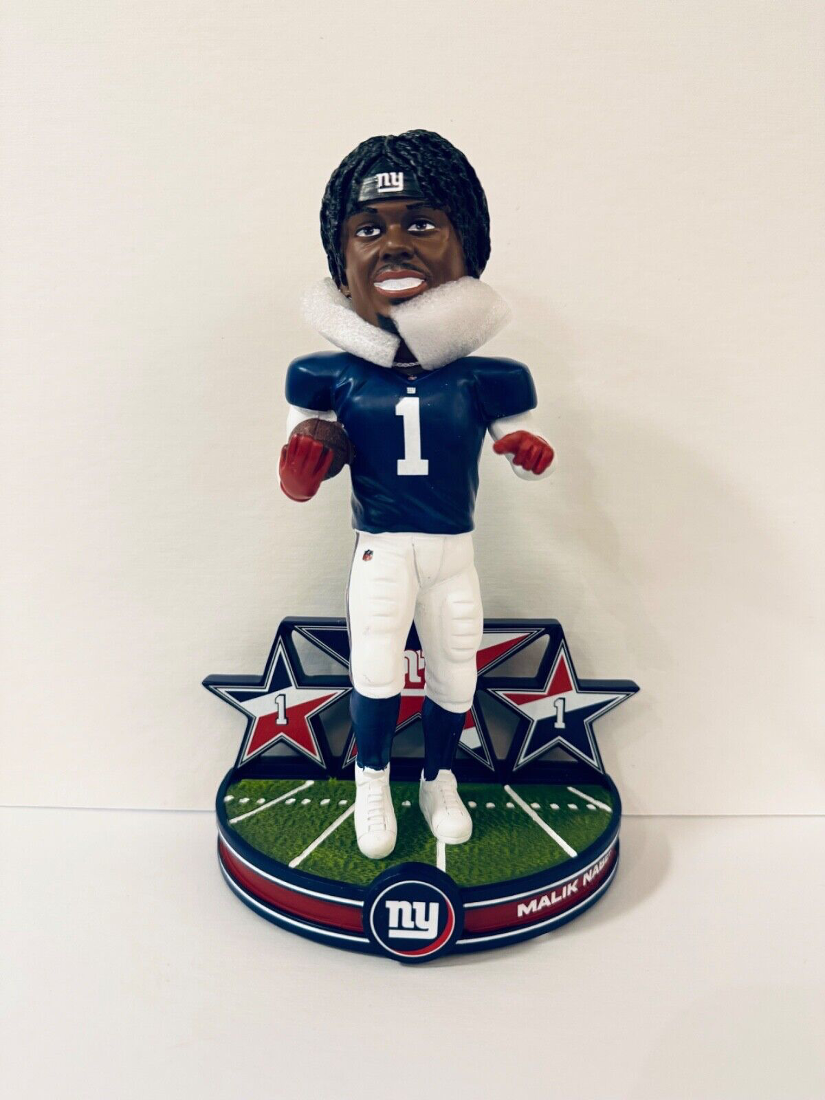 MALIK NABERS 2024 SUPERSTAR FOCO NEW YORK GIANTS BOBBLEHEAD