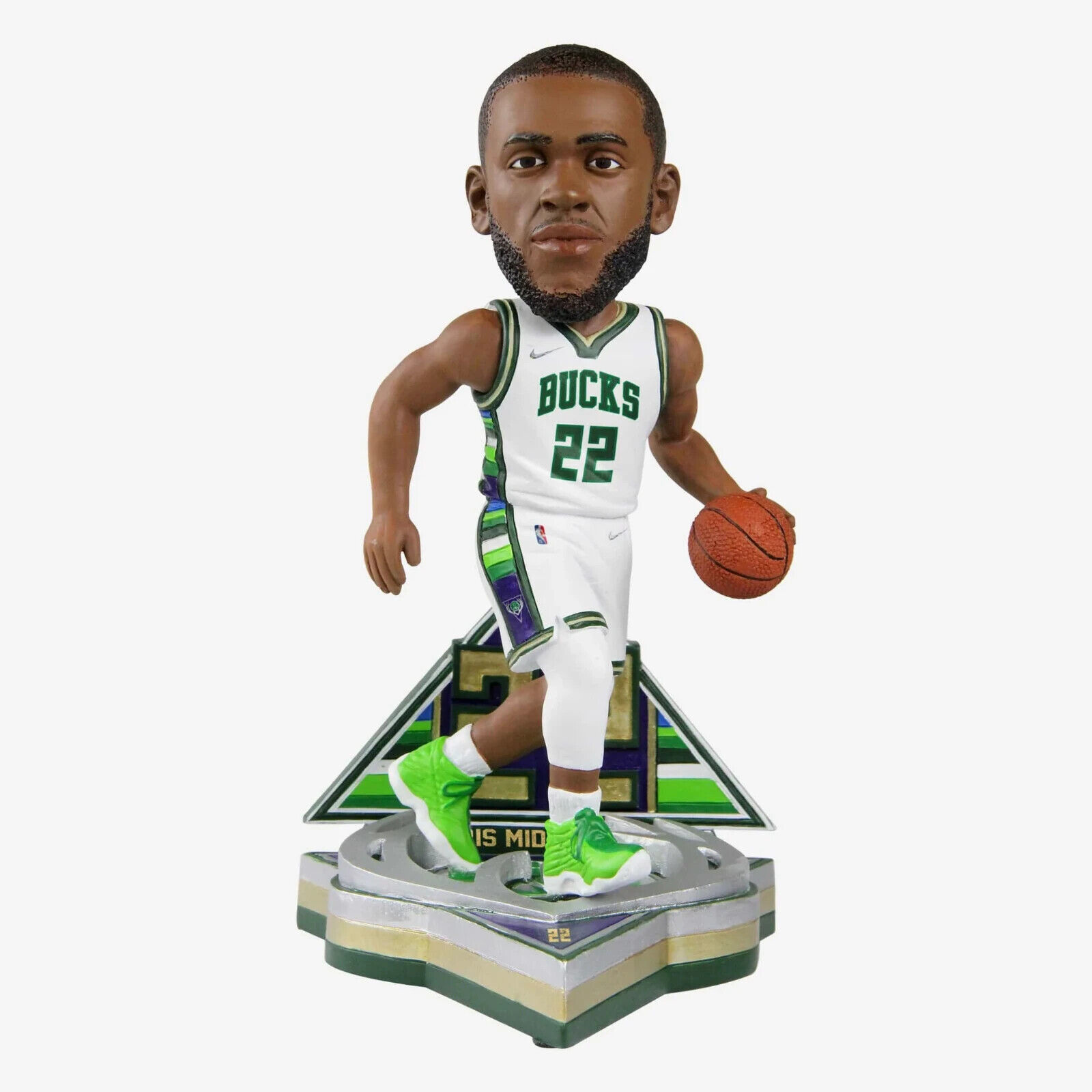 KHRIS MIDDLETON 2022 "CITY JERSEY" FOREVER FOCO MILWAUKEE BUCKS BOBBLEHEAD