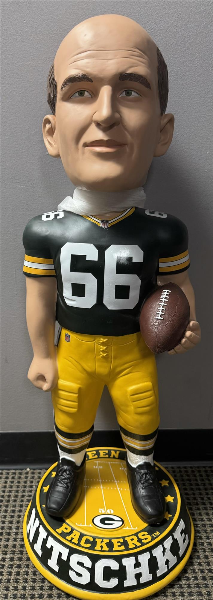 PACKERS RAY NITSCHKE 3 FOOT FOCO BOBBLEHEAD