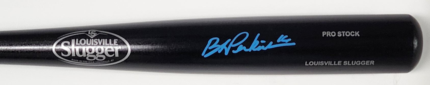 BLAKE PERKINS SIGNED LOUISVILLE SLUGGER BLACK REPLICA BAT - BREWERS - JSA