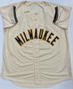 WILLIAM CONTRERAS SIGNED CUSTOM REPLICA BREWERS CREAM JERSEY - JSA