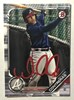 WILLIAM CONTRERAS SIGNED 2019 BOWMAN BRAVES ROOKIE CARD #BP-48