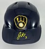 JOEY ORTIZ SIGNED RAWLINGS FULL SIZE BREWERS BLUE HELMET - JSA