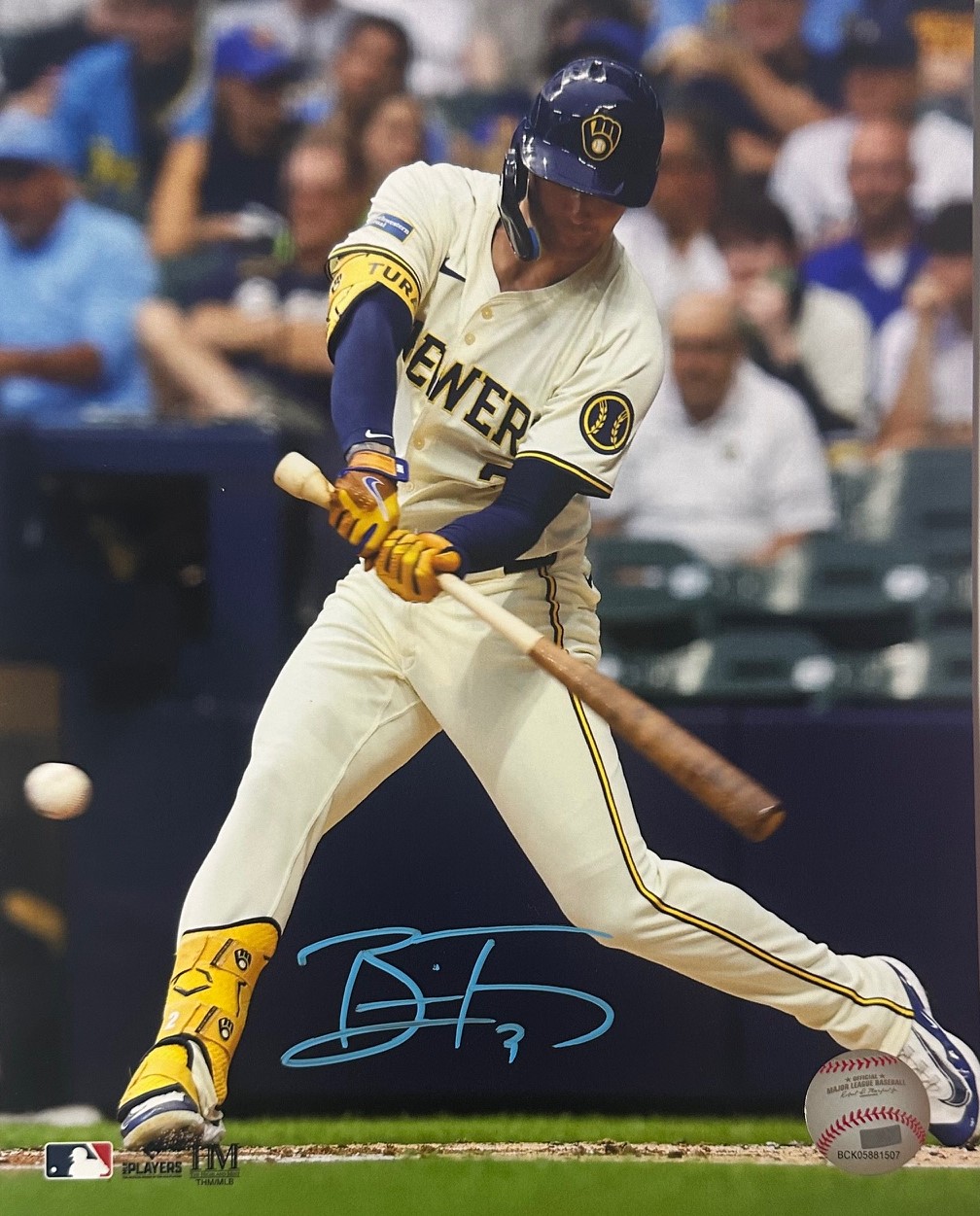 BRICE TURANG SIGNED BREWERS 8X10 PHOTO #7