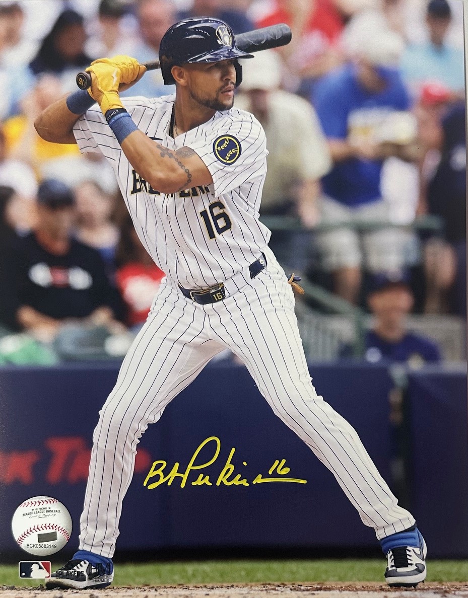 BLAKE PERKINS SIGNED 8X10 BREWERS PHOTO #2