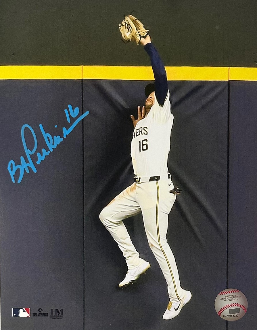 BLAKE PERKINS SIGNED 8X10 BREWERS PHOTO #3