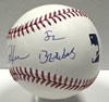 GORMAN THOMAS SIGNED MLB BASEBALL w/ '82 BREWERS - JSA