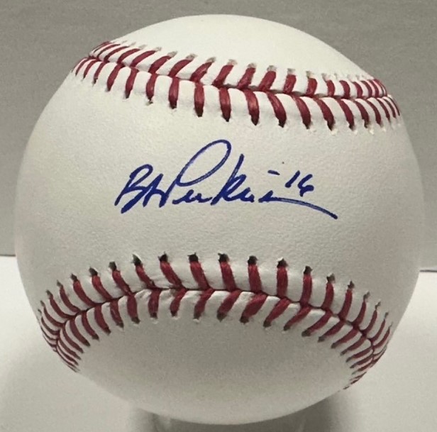 BLAKE PERKINS SIGNED OFFICIAL MLB BASEBALL - BREWERS - JSA