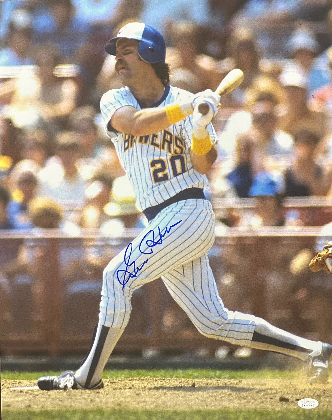 GORMAN THOMAS SIGNED 16X20 BREWERS PHOTO #7 - JSA