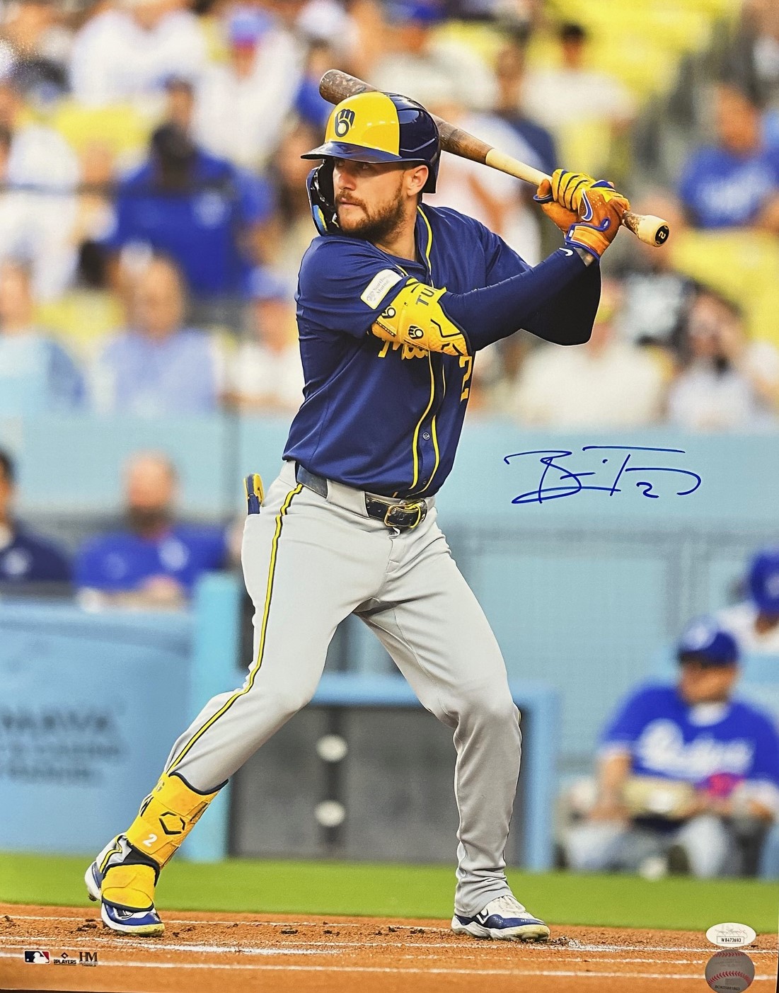 BRICE TURANG SIGNED BREWERS 16X20 PHOTO #5 - JSA