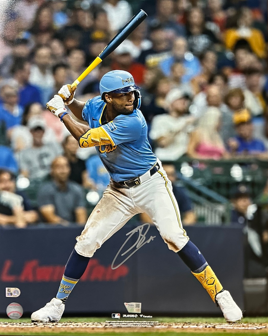 JACKSON CHOURIO SIGNED BREWERS 16x20 PHOTO #1 - FAN