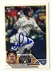 BLAKE PERKINS SIGNED 2023 TOPPS BREWERS ROOKIE CARD #US242